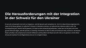 Die Herausforderungen mit der Integration in die Schweiz mit dem Ukrainer