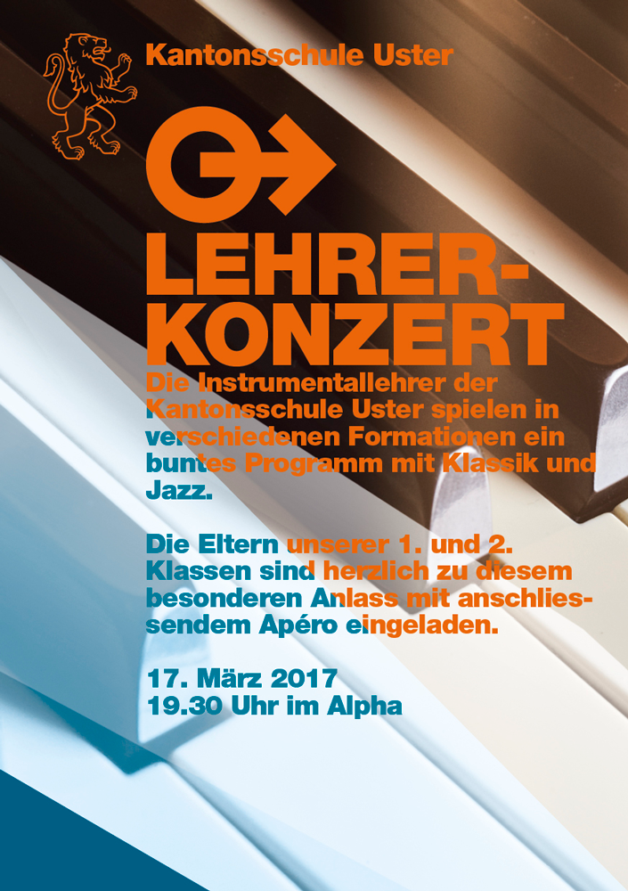 Kantonsschule Uster: Lehrer­konzert für Eltern der U1- und U2-Klassen