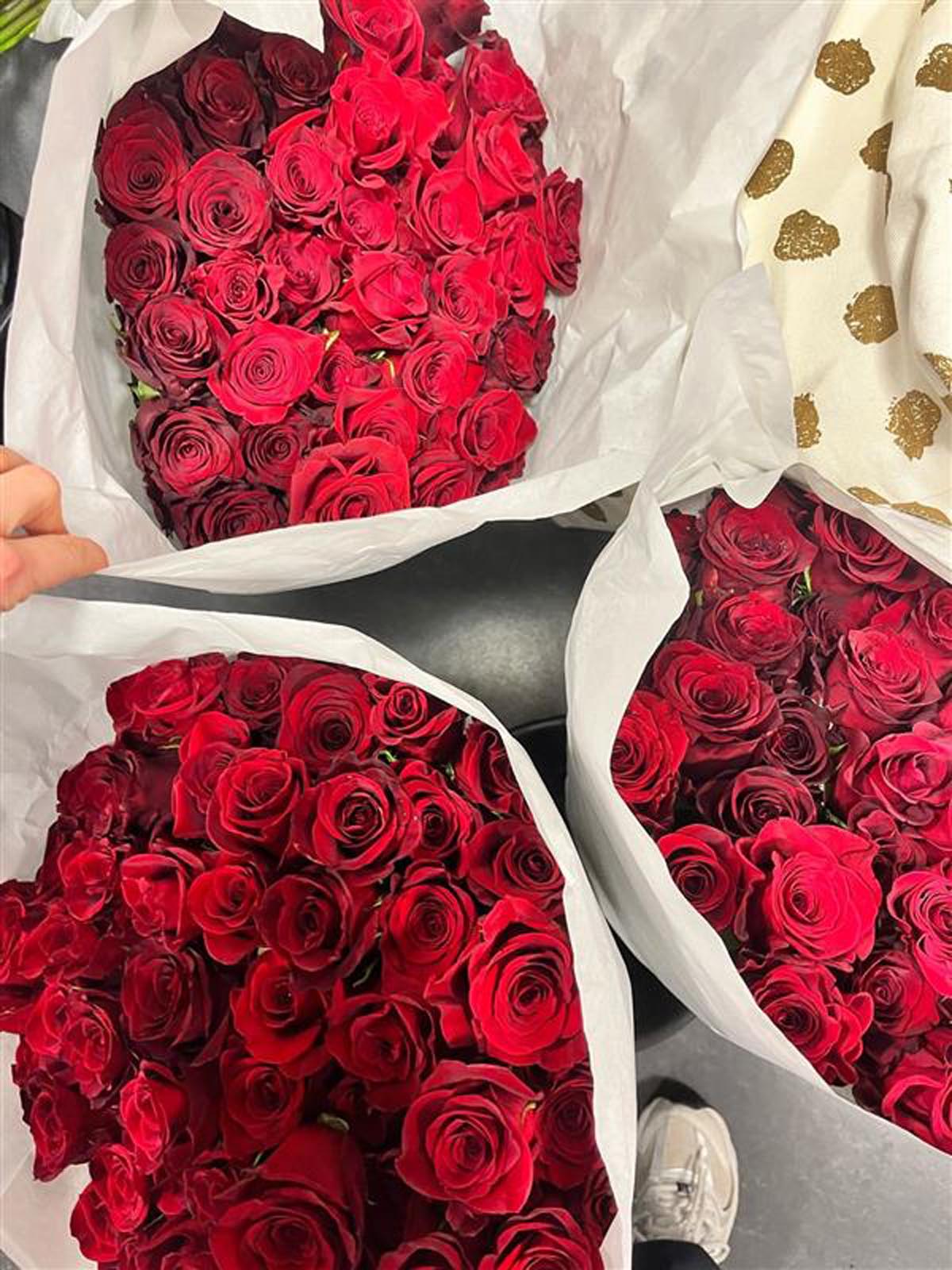 Eine Rose am Valentinstag